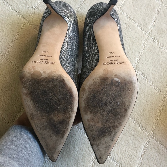 Jimmy Choo silver and crystal heels - HOT!!!! - Picture 4 of 5